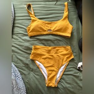 Yellow bikini
